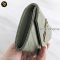 YSL Small envelope card holder green Caviar แบรนด์เนมมือสอง